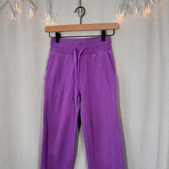Lululemon Scuba High-Rise Jogger Sweatpants | Size 0 | Orchid Purple Lounge - Picture 2 of 8